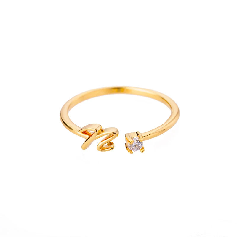 A-Z Initial Ring - ÉclatMystique