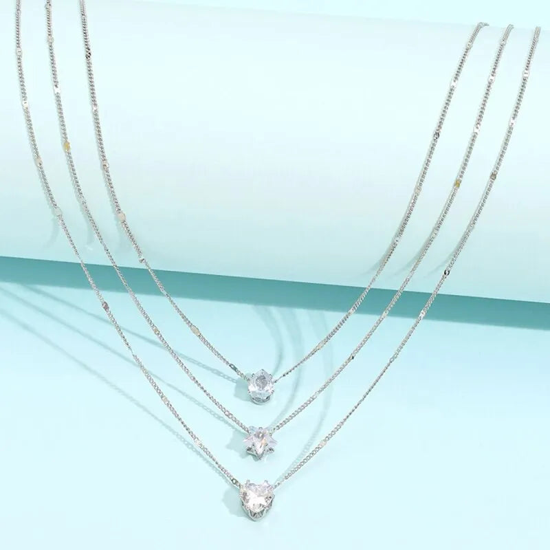 3 Pcs Pearl Necklace Set - ÉclatMystique