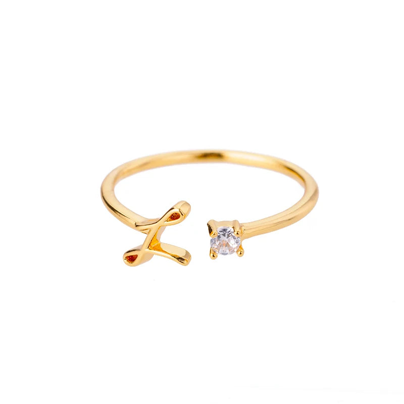 A-Z Initial Ring - ÉclatMystique