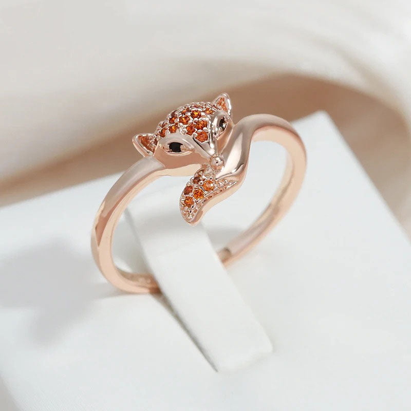 Zircon Fox Ring