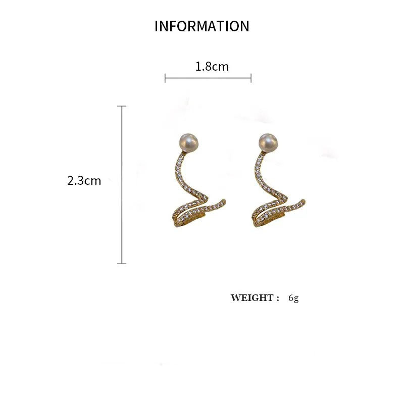Curly Pearl Earrings - ÉclatMystique