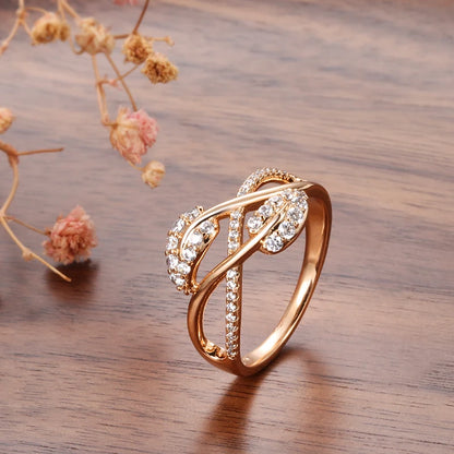 Intertwined Leaf Ring - ÉclatMystique