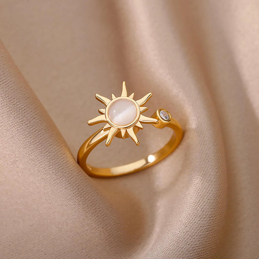 Opal Sun Ring - ÉclatMystique