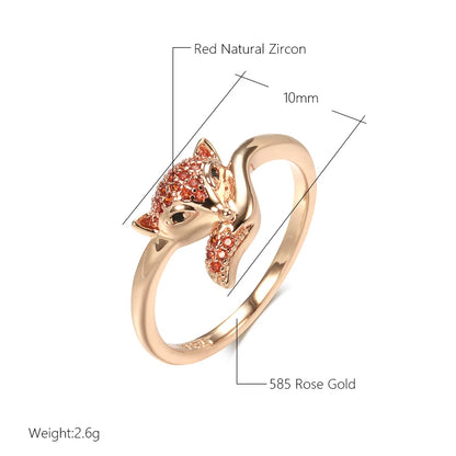 Zircon Fox Ring