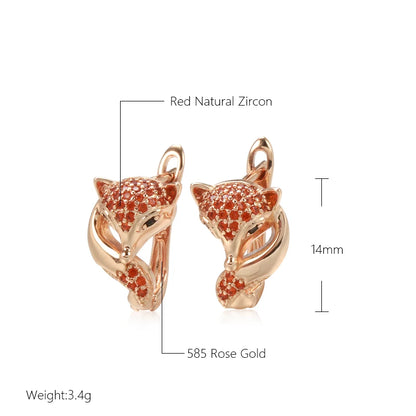 Zircon Fox Earrings