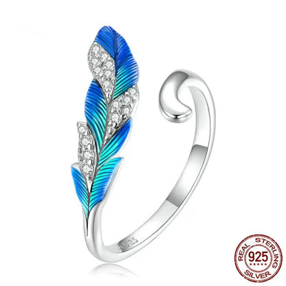 Silver Feather Ring