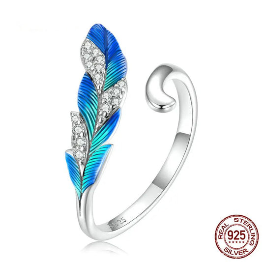 Silver Feather Ring